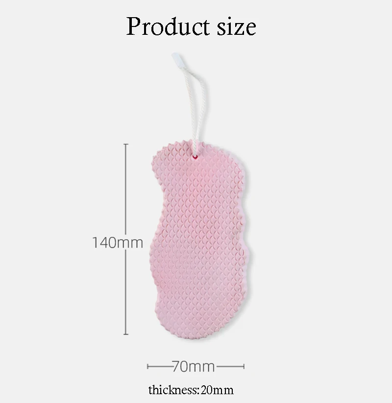 Customizable Soft Exfoliating Body Sponge Bath Sponge Shower Brush Skin Cleanser Pad Dead Skin Remover Bath Supplies 6