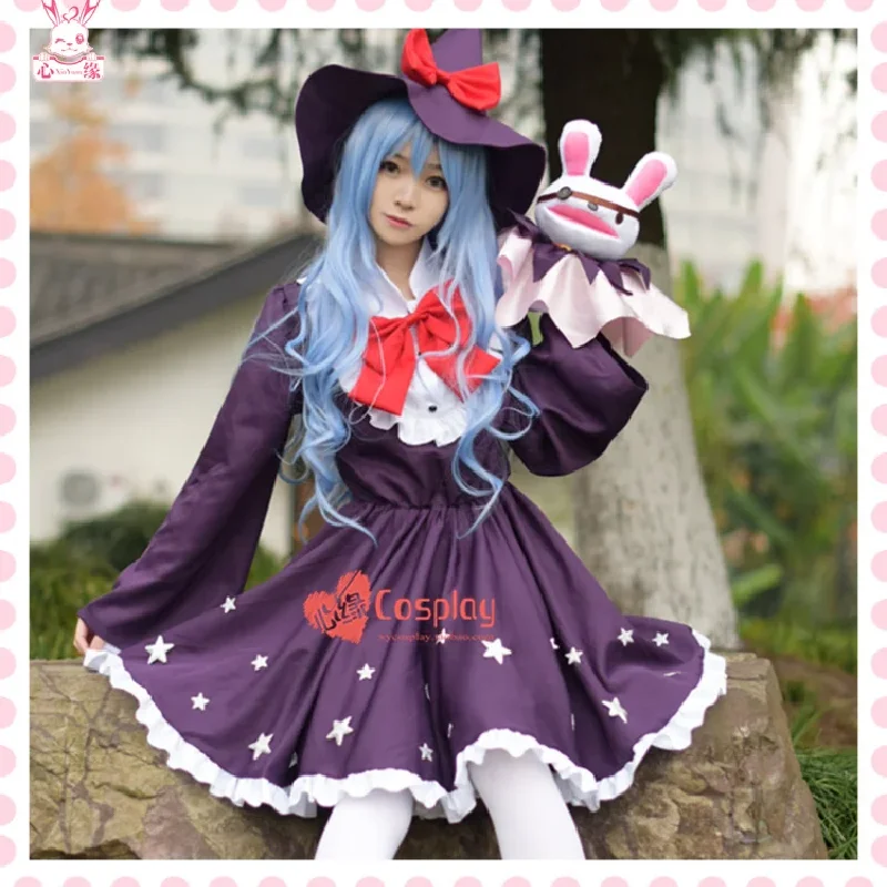 

Free Postage Hot Anime Date A Live Cos Cartoon Cute Female Witch Christmas Elf Clothing Halloween Cosplay Hermit Yoshino Costume