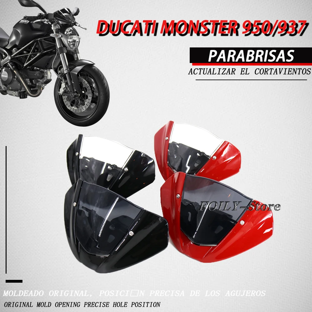 

Парабрисы для мотоцикла MONSTER 2021, аксессуары высокого качества с подставкой для Ducati Monster 2022, 937, 950