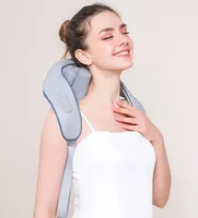 2025 Bionic Neck Shoulder Massager Kneading Massager Shawl 3-Level Modes Neck Cervical Waist Leg Body Muscles Massage Pillow 4