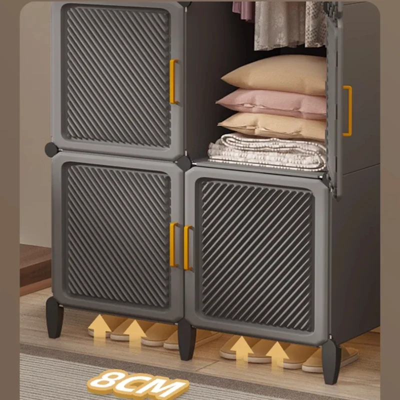 Closet Closet Kids Storage Organizer Children's Cabinet Wardrobe Toy Sliding Door Dress Room Baby Child Clothes Furniture