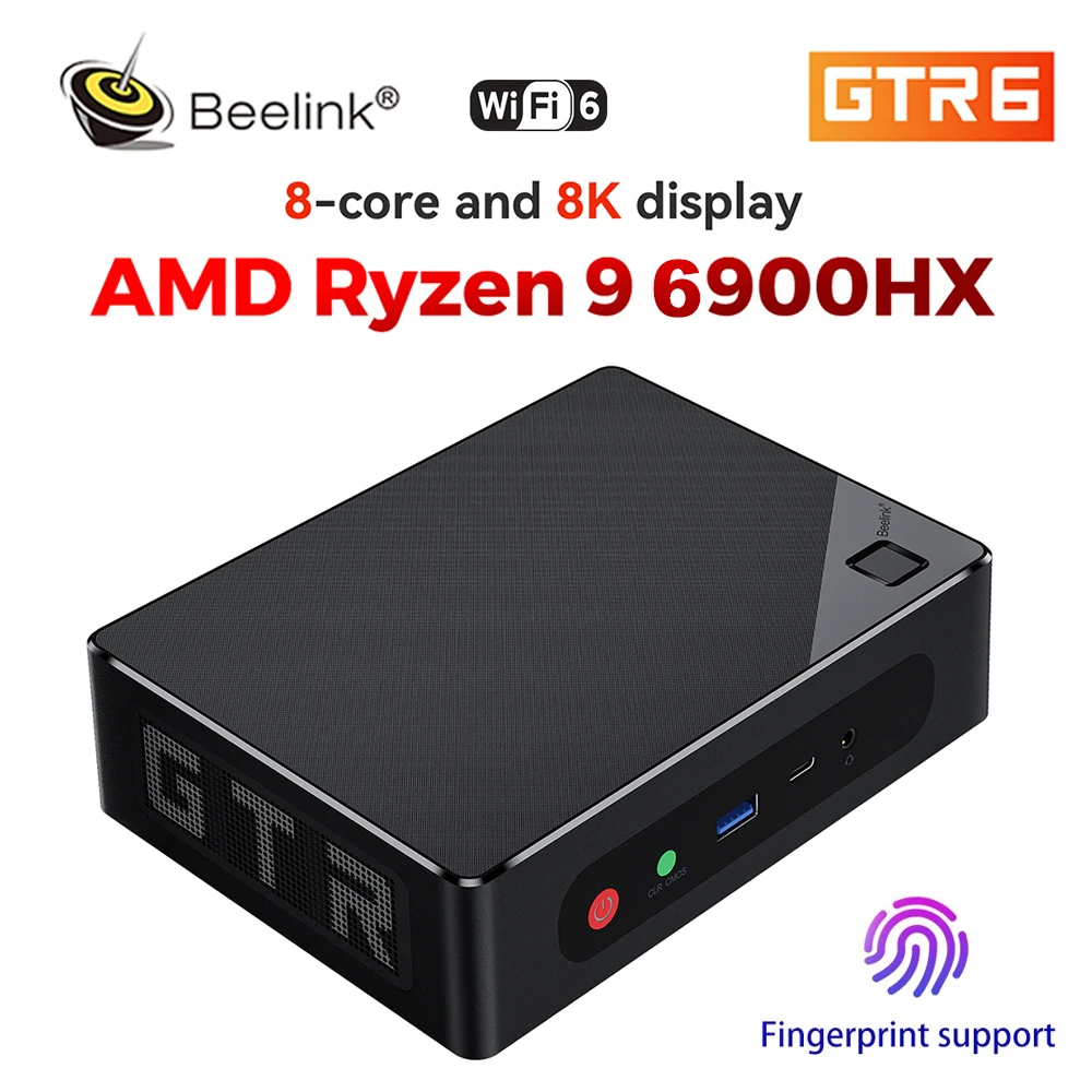 デュアルチ Beelink GTR 5ミニPC、AMD Ryzen 9 5900 HX (8 C/16 T、最大4.6 GHz)搭載ミニ