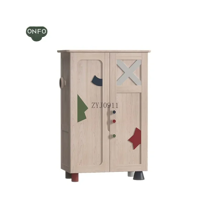 **Children's wardrobe Solid wood children's room furniture design Single large wardrobe