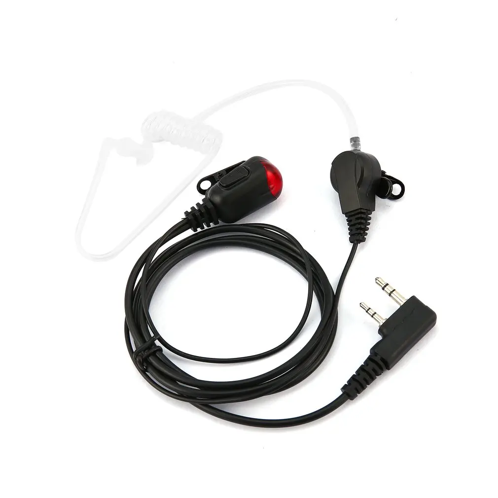 

New For Kenwood Baofeng uv 5r 888s Walkie Talkie C2275A Earphone Headset 2 PIN Mic PTT Covert Acoustic Tube In-ear Earpiece