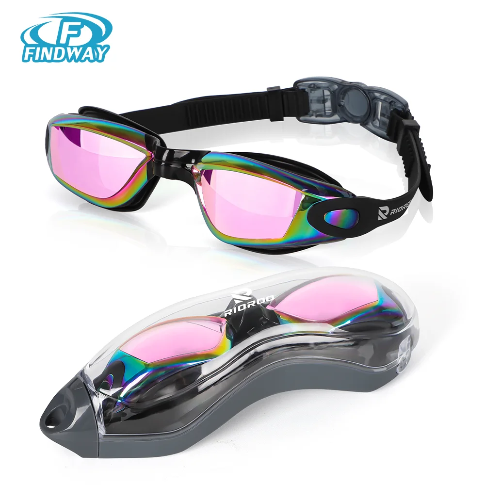Kids Swimming Goggles Professional Anti-Fog/UV Protection No Leakage for 3-14 Years Girls Boys Swimming Goggles Gift Case swimming goggles swimming goggle box