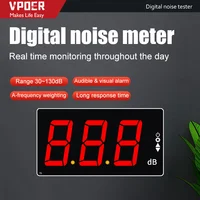 30-130 dB Noise Measuring Instrument Digital Sound Noise Level Meter Indoor Wall Mounted Tester 1