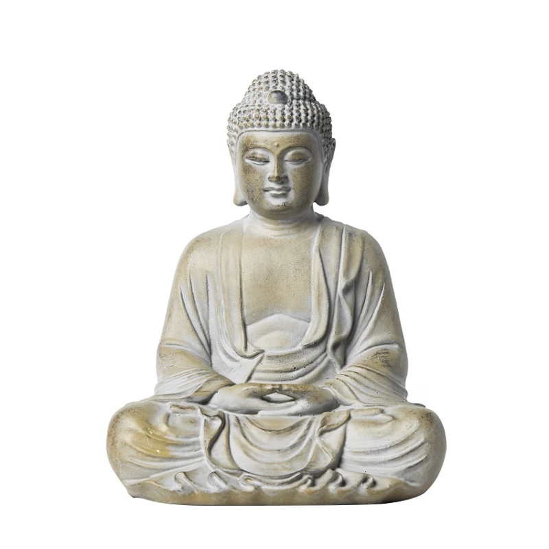 

Chinese Style Living Room Zen Ornament Buddha Statue Hallway Decorations Wine Cabinet Antique Shelf Cabinet Corridor Aisle