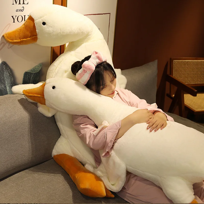 Fluffy Duck Plush Pillow