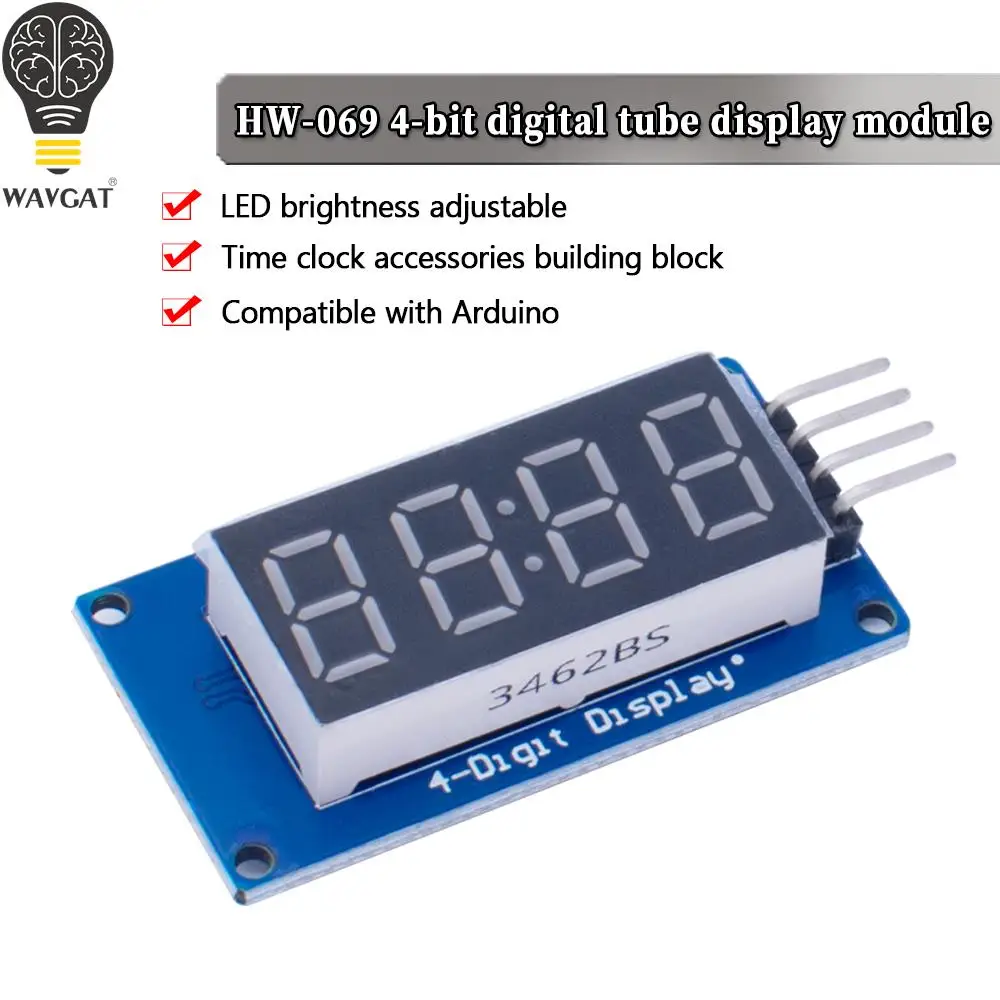 Модуль светодиодного дисплея TM1637 для Arduino
