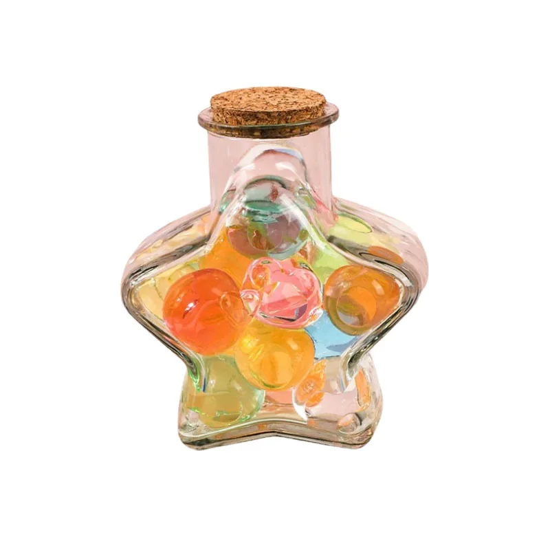 Five-Pointed Star Glass Bottle 5
