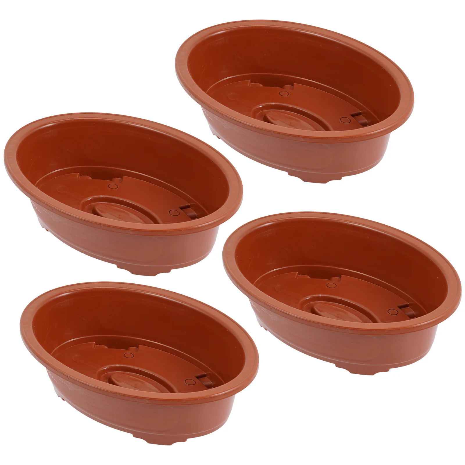 4 Pcs Flower Pots Outdoor Plants Plastic Home Bonsai Indoor Planter Flowerpots Cactus Succulent Planting Household Large