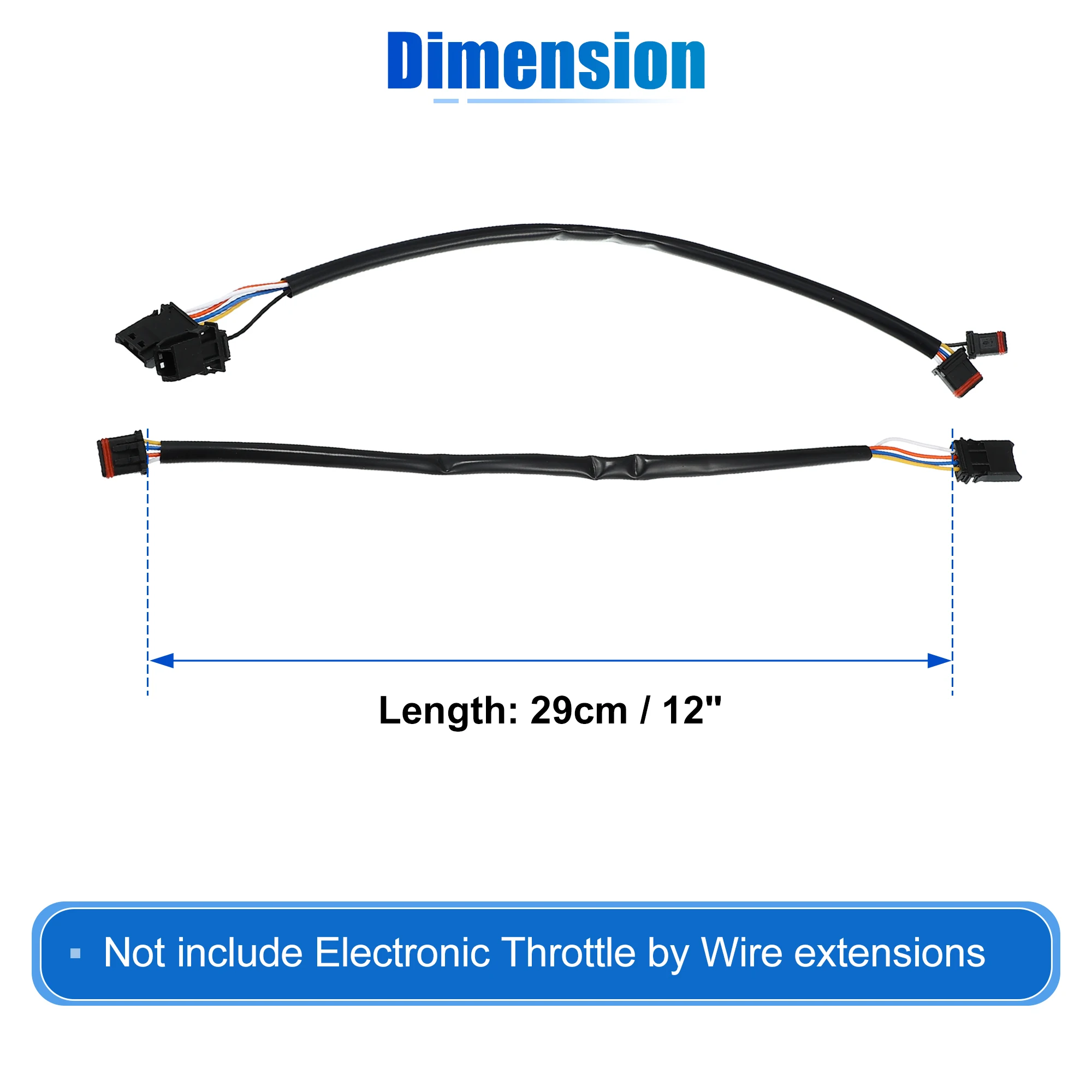 Motoforti 1 Paar 10 Zoll 12 Zoll 14 Zoll Lenker CAN Bus Circuit Draht Kabel Verlängerungskabelbaum für Harley Softail Touring – Detail 7
