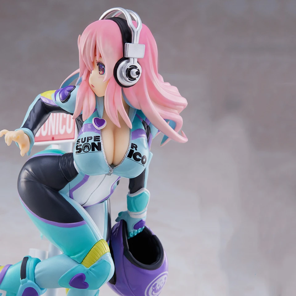 Original Genuine 19cm Super Sonico Anime Action Collectible Model