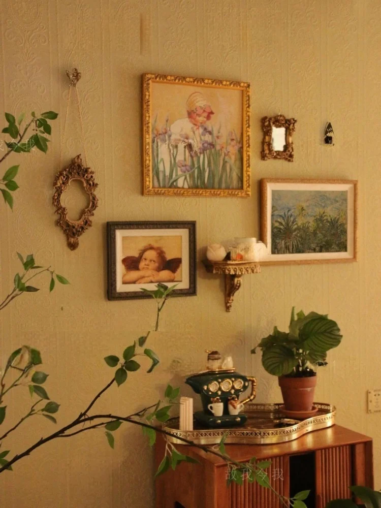 Listen to the angels singing A&B Art Museum level gimble craft painting Retro decorative painting 8