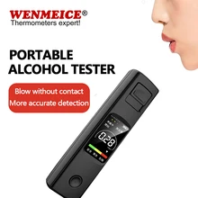 Respiração digital testador de álcool bafômetro carro portátil álcool medidor vinho álcool teste soprando bêbado condução tester