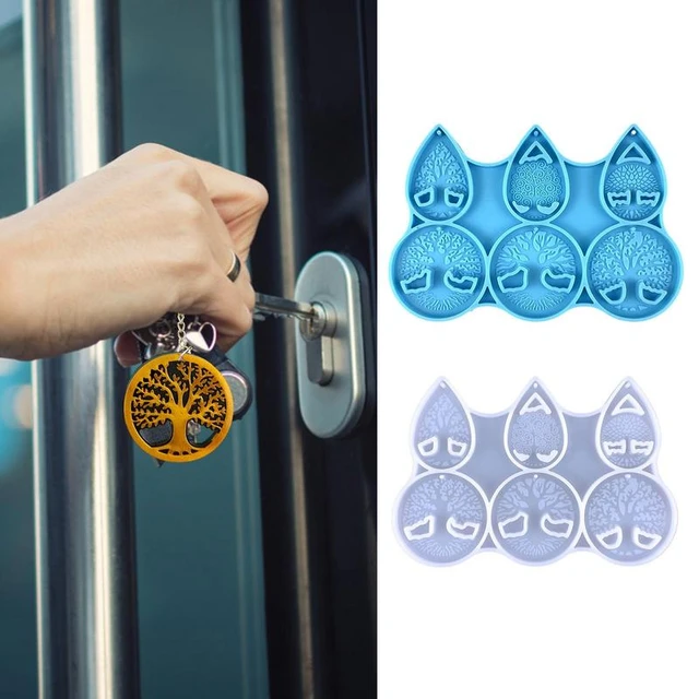 Keychain Molds For Uv Resin Tree Silhouette Keychain Resin Mold Tree Shape  Keychain Silicone Molds Epoxy Resin Casting Molds - AliExpress