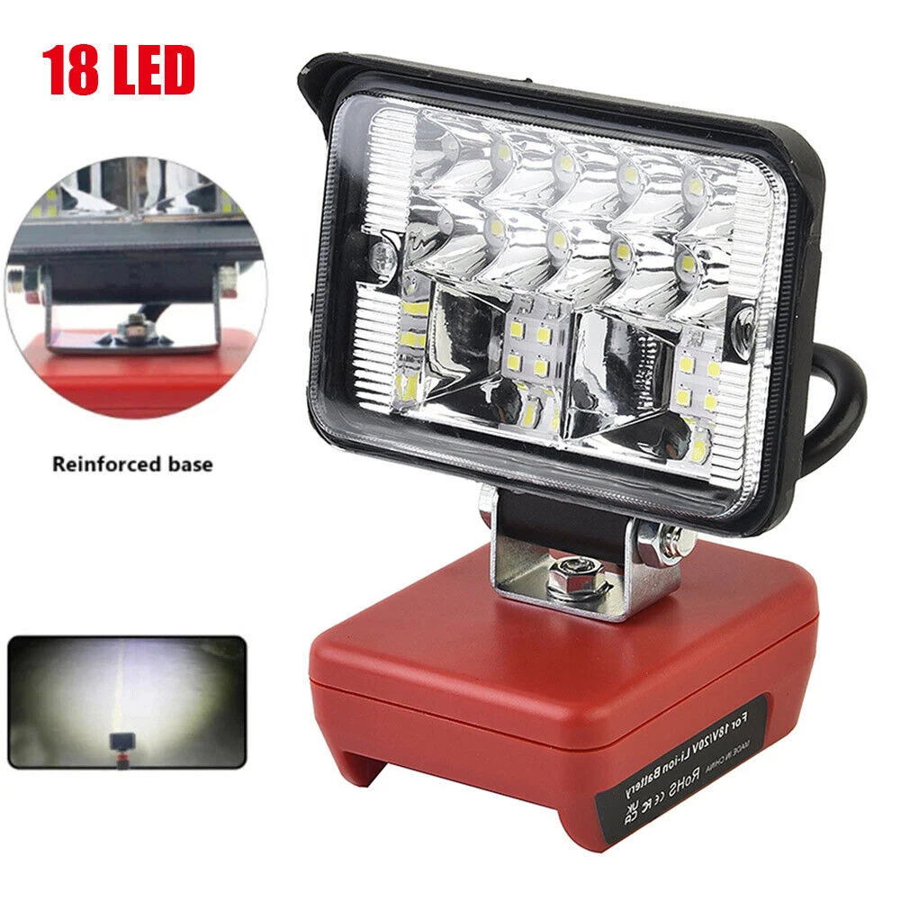 밀워키 리튬 M18 20V 배터리용 LED 작업등, 휴대용 비상 홍수 램프, 캠핑 램프 스포트라이트, 3 인치 손전등