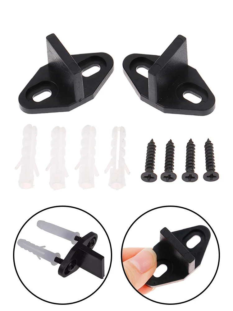 2pcs Barn Door Floor Guide Adjustable Stay Roller For Bottom Of Sliding Door Adjustable Quiet Glide Anti Shaking 4.5x2x2cm
