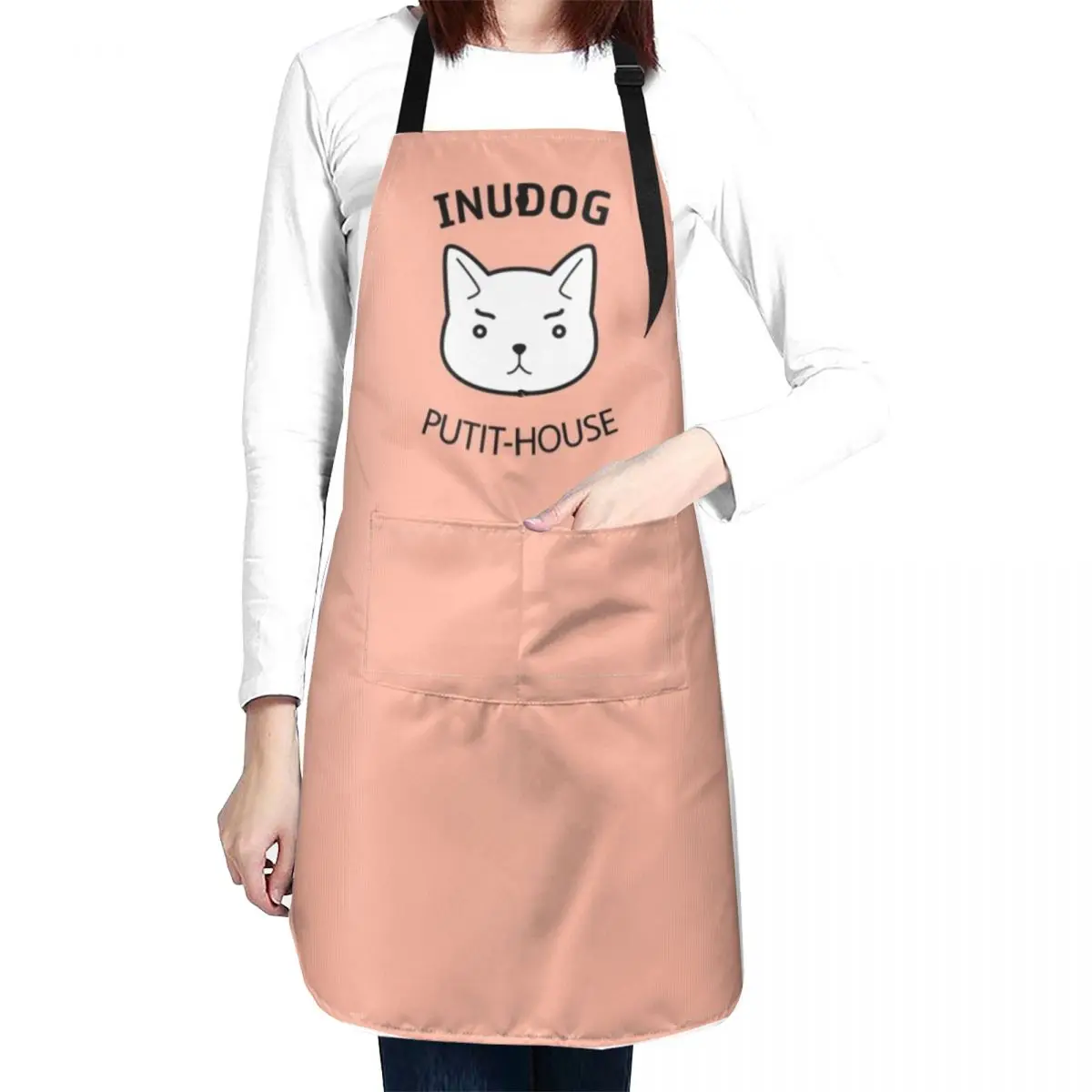 

Inudog Putit-House Apron Men's aprons Apron For Kitchen Women Waiter Uniforms