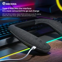 Rockmia EBS-908 Neckband Speaker Wireless Bluetooth 5.0 U-Sharp 6W Portable Bass Box for Gaming Traveling Walking & Cycling - Image 4