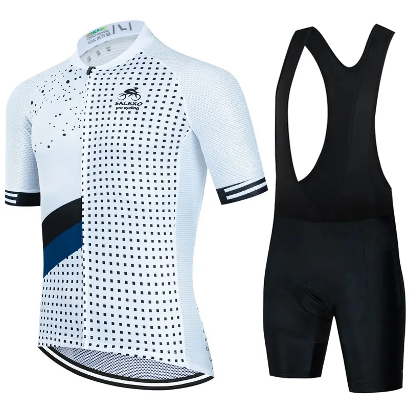 

2023 Salexo Cycling Jersey Set Summer Cycling Clothing MTB Bike Clothes Uniform Maillot Ropa Ciclismo Man Cycling Bicycle Suit