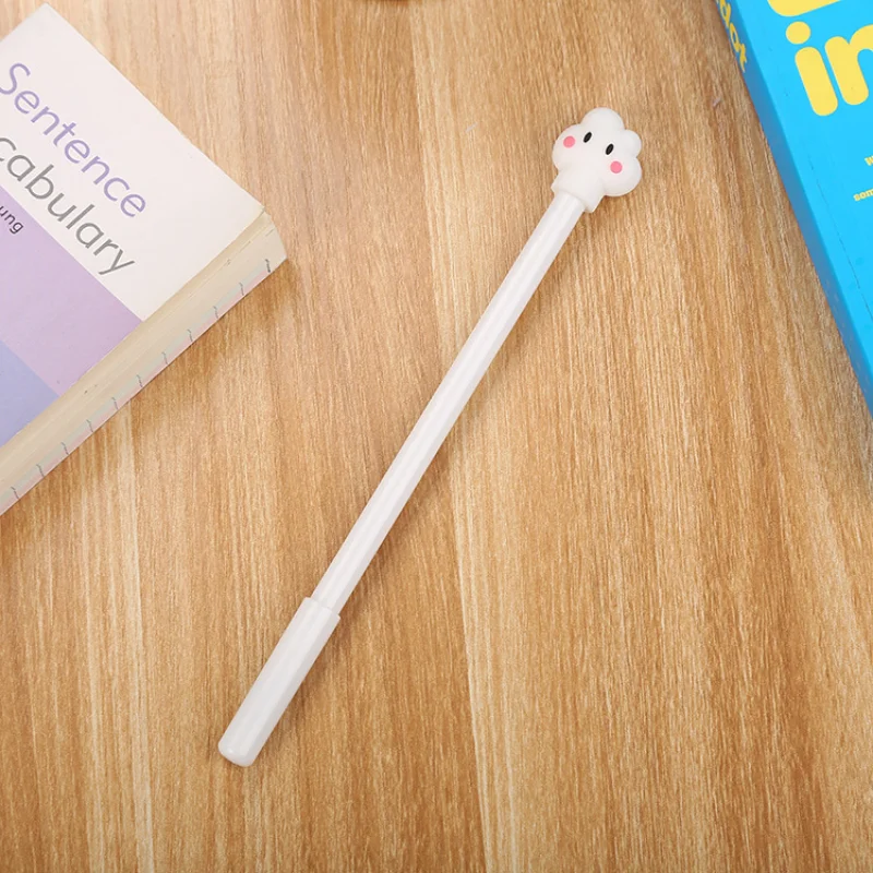 12/60 Pcs Cute Cloud Gel Pens Cartoon Learning Stationery Creative Fresh Office Signature Pen Kawaii School Supplies