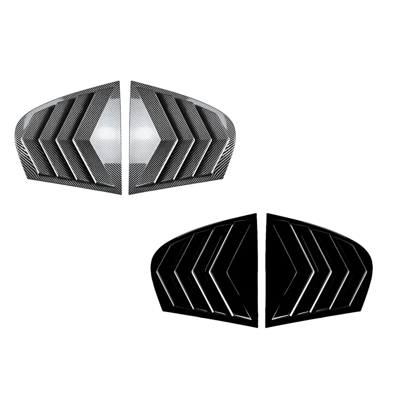 

Car Rear Window Shutter Cover Trim Window Louver Side Vent Trim For BMW 5 Series E60 2004-2010 Replacement Parts Carbon Fiber
