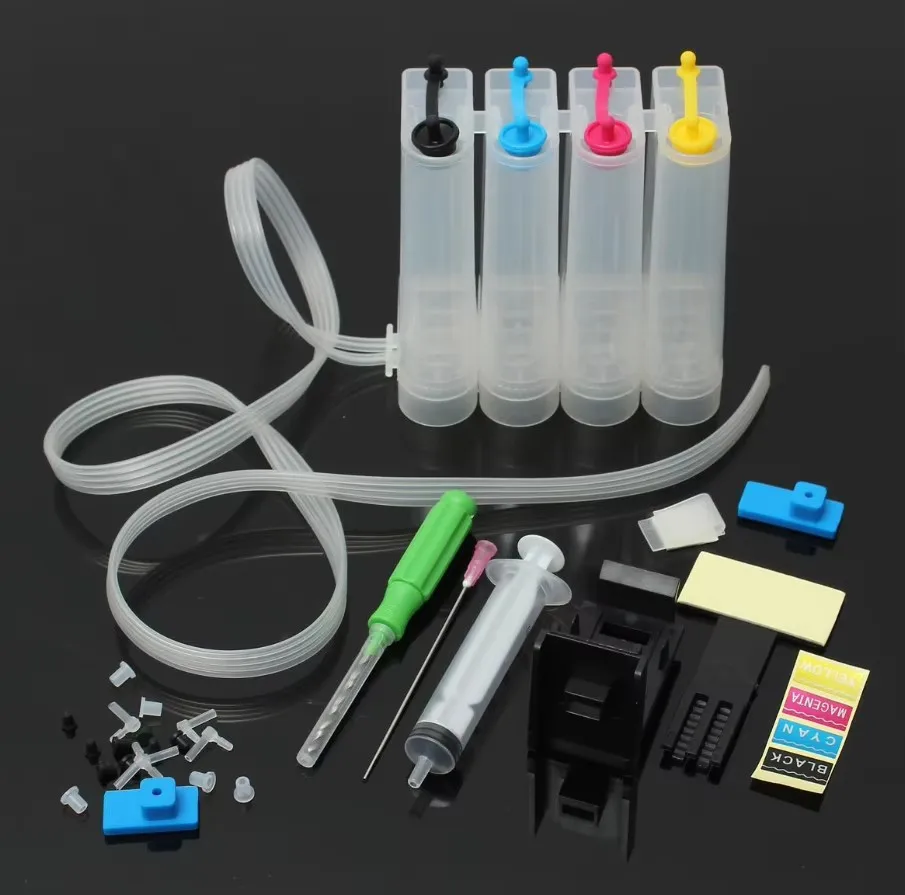 HP CANON 1111 2131 2132 1112 305XL 프린트 헤드 유지보수용 4*85ML/컬러 DIY Ciss 탱크
