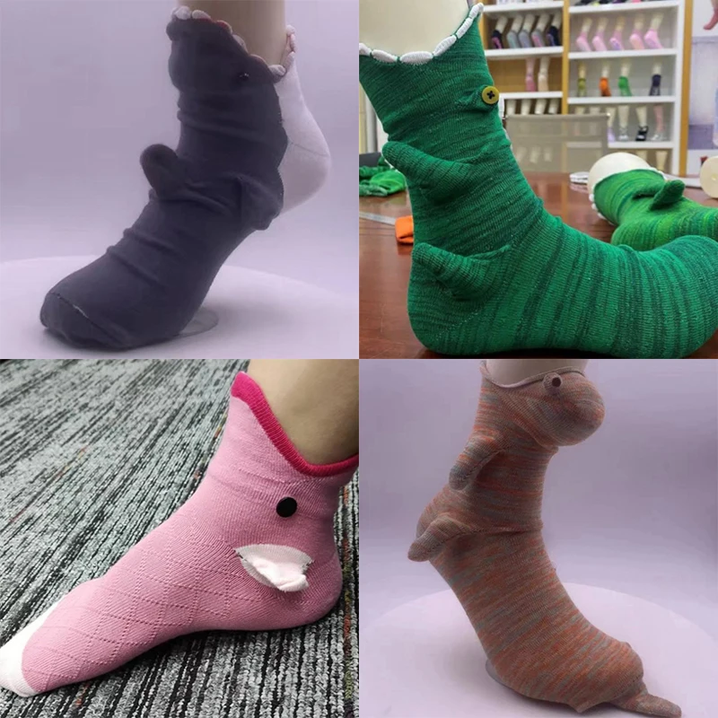 1 Pair Cartoon Animal Women Socks Breathable Comfortable Animal Socks For Female House Sleeping Floor Sox Christmas Gift
