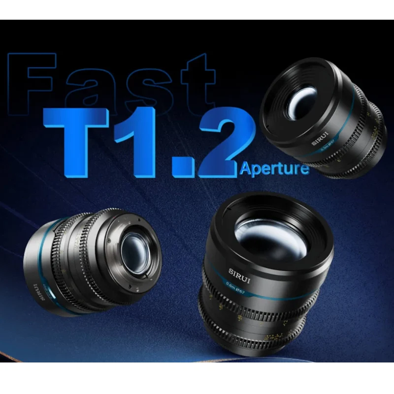 시루이 나이트 워커 16mm 24mm 35mm 55mm 75mm T1.2 S35/APS-C 수동 초점 시네 렌즈 ( E, 후지필름 X, 캐논 RF, M43, L 카메라용)