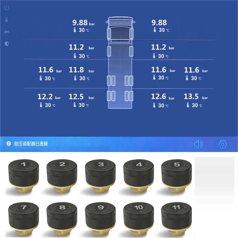 

Car tire pressure 10 tires compatible with Android navigation system