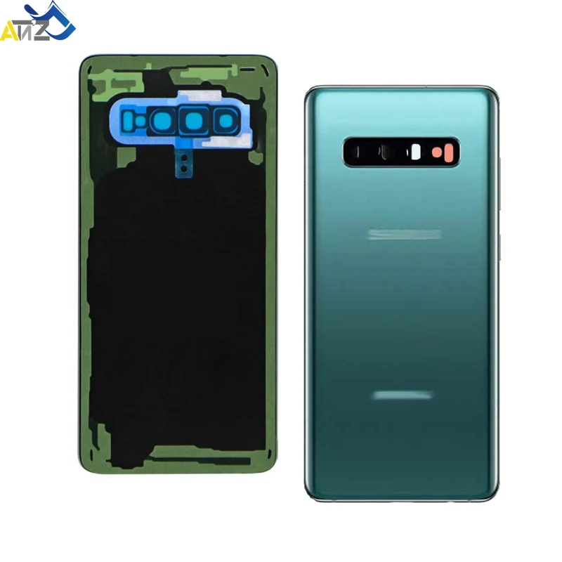 Samsung S10 Back Cover Replacement SM-G973F/DS/U S10 Plus SM-G975F/DS/U Back Battery Cover Glass Housing Carema Lens samsung phone case,phone back cover,phone camera lens,glass battery cover,glass phone back cover,camera lens cover
