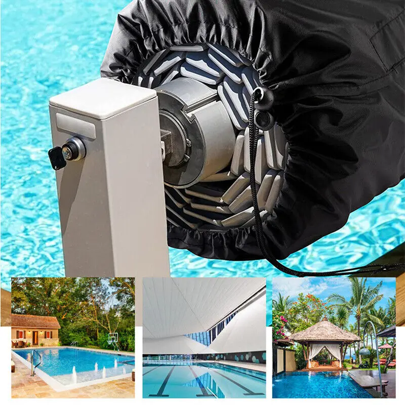 Swimming Pool Solar Reel Protective Cover Waterproof Heavy Duty Dustproof Cover Outdoor Waterproof UV Protective