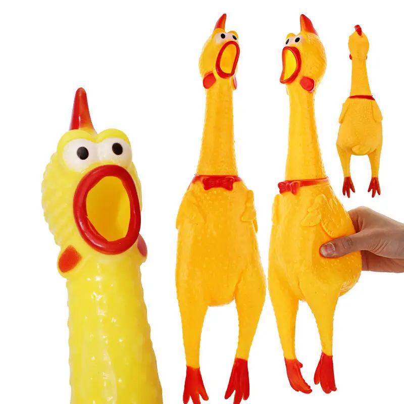 

Screaming Chicken Squeeze Sound Toy Pets Dog Toys Product Shrilling Decompression Tool Squeak Vent chicken