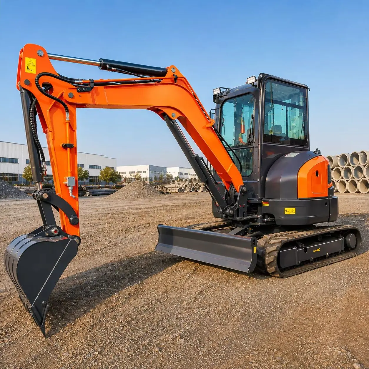 Erdbewegungsmaschine 3,5 Tonnen Mini-Bagger Raupenbagger CE EPA Maßgefertigte Schwerlast-Baumaschine