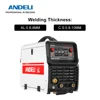 ANDELI Industrial MIG Welding Machine 380V  MIG TIG MMA 3 in 1 Double Pulse Aluminum Welding LCD Synergy Gasless & Gas Welder 1