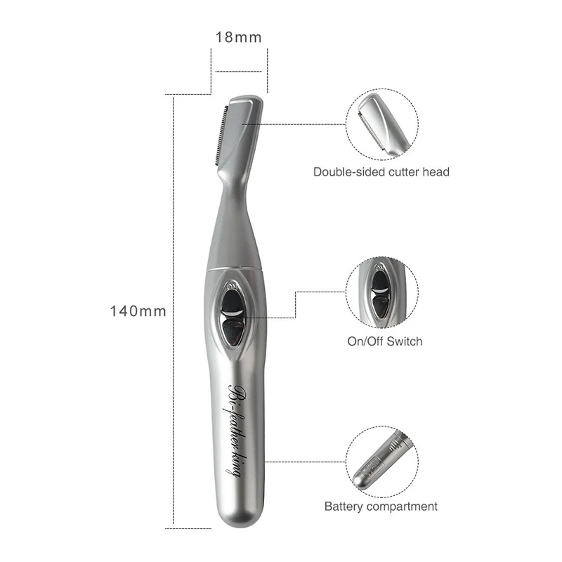 Electric Eyebrow Trimmer Battery-Operated