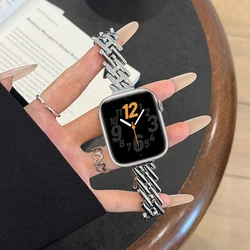 Elegant Metal Watch Strap - H - Shape Dressy Bracelet - 42 44 45 46 49MM (S)