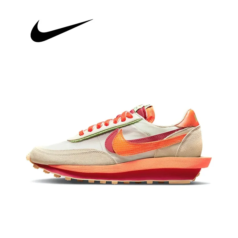 Nike X Clot X Sacai Ldwaffle Scarpe Da Corsa Da Uomo Antiscivolo Resistenti All'Usura Ventilate Sneakers Dh1347-100