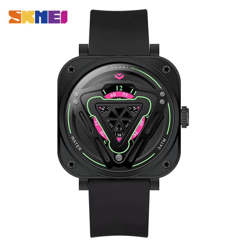 

SKMEI New Creative Hour Dial Quartz Men Watches 3Bar Waterproof Sport Watches Male Time Clock Montre homme reloj hombre