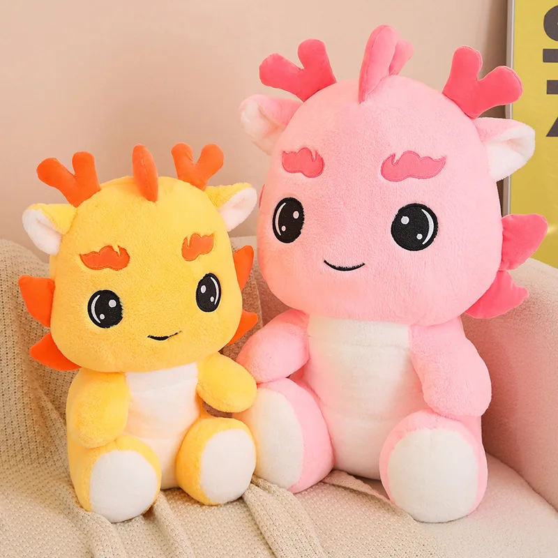 

Cute Cartoon Fat Chubby Dragon Plush Toy Kawaii Stuffed Animals Round Dino Plushies Doll Anime Soft Kids Toys for Girls Gifts