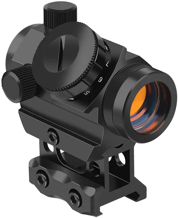 1X20 RDS-25 Red Dot Sight 4 Moa Red Dot Gun Zicht Richtkijker Met 1 Inch Riser mount Airsoft Jacht Accessoire red dot sight