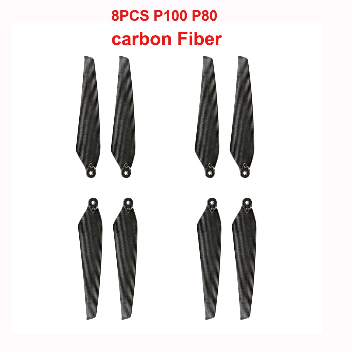 8 teile/los p100 pro carbon faser falten propeller cw/ccw propeller für xag p100 pro v50/p80/p100 landwirtschaft hubschrauber – Detail 3