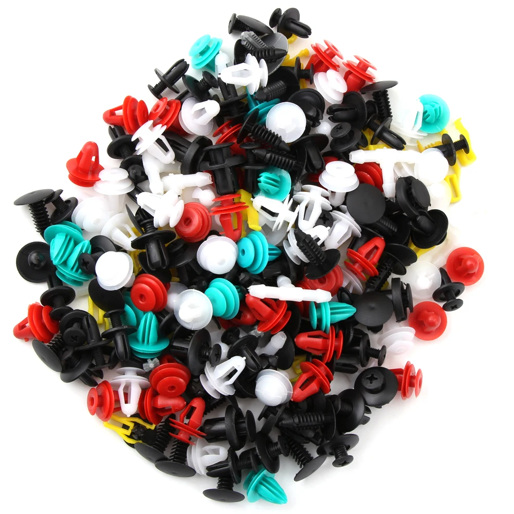 Per Opel Astra H J G Insignia Seat Leon Ibiza Jaguar 50/100Pcs Mixed Car Fastener Auto Door Bumper Fender Rivet Clips