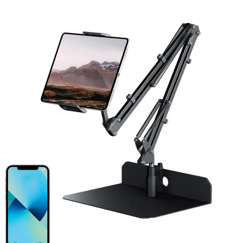 Suporte de Telefone Ajustável para Cama Suporte para Celular Rotação de 360 Graus Suporte para Tablet Mesa Bedframe - Imagem 5