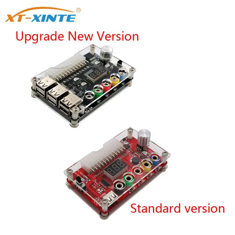 24Pin Atx Power Supply Breakout Board Kit Custodia In Acrilico Modulo Adattatore Connettore Di Alimentazione Con 6 Porte Usb 2.0 Supporta Qc 2.0/Qc 3.