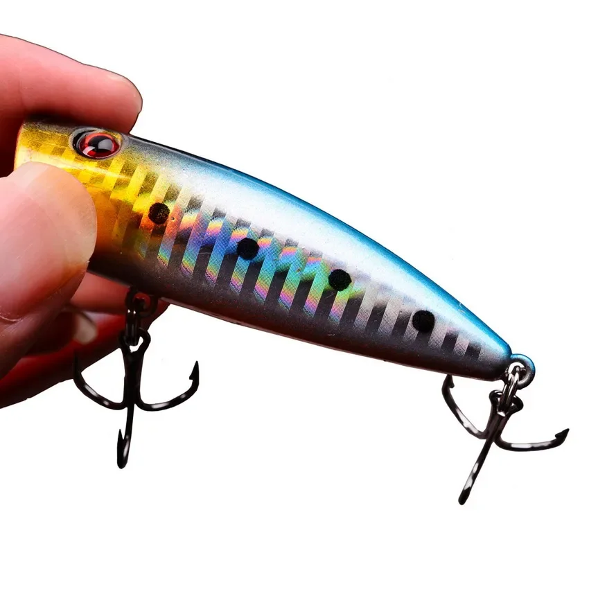 Bestac Topwater Fishing Lures Set - Popper Lures For Bass, Catfish, Pike, With Rotating Tail, Floating Hard Bait - View #2
