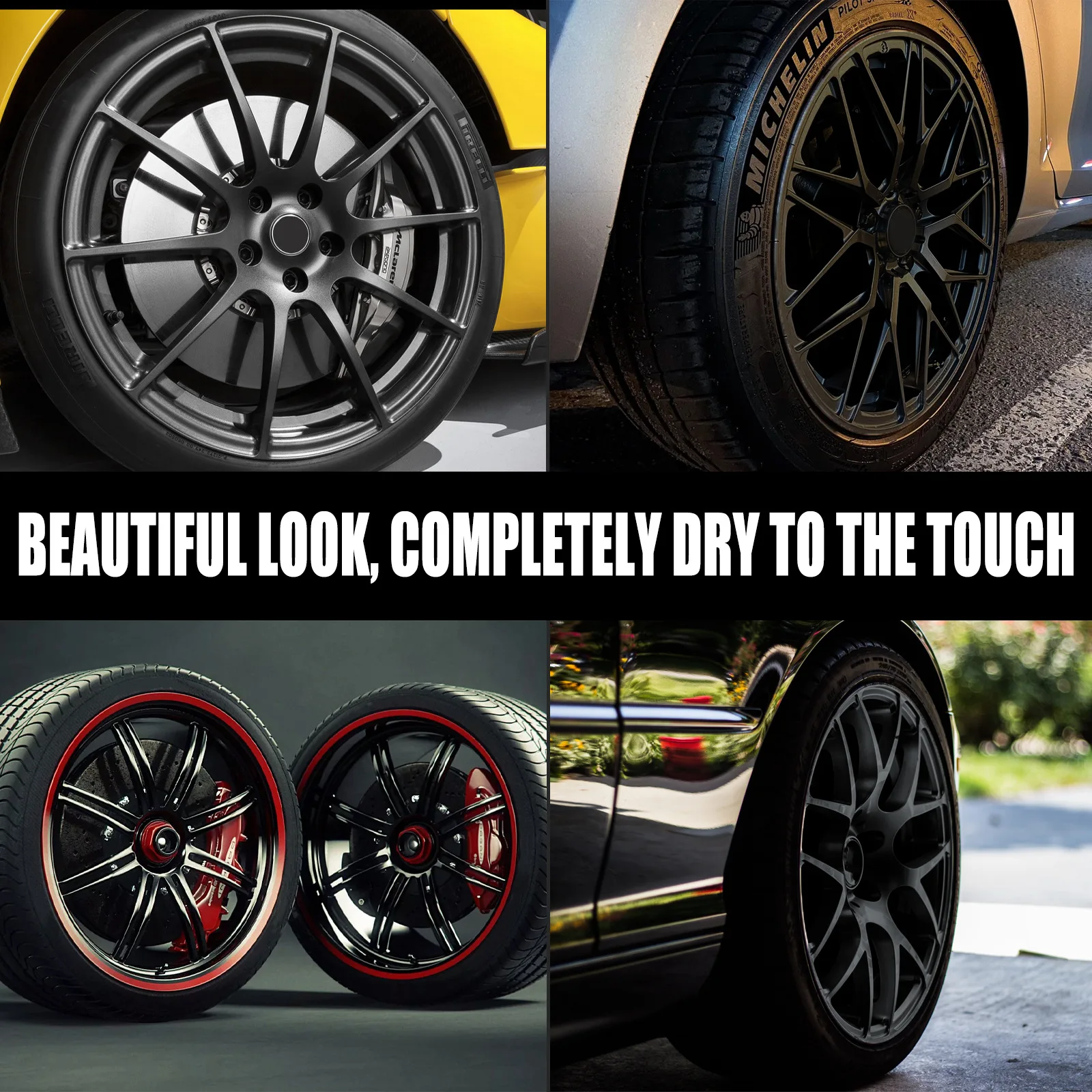 1pc Car DIY Alloy Wheel Repair Adhesive Kit wheel scratch repair kit General Purpose Black Paint Fix Tool For Car Auto Rim Dent Scratch Care Accessories