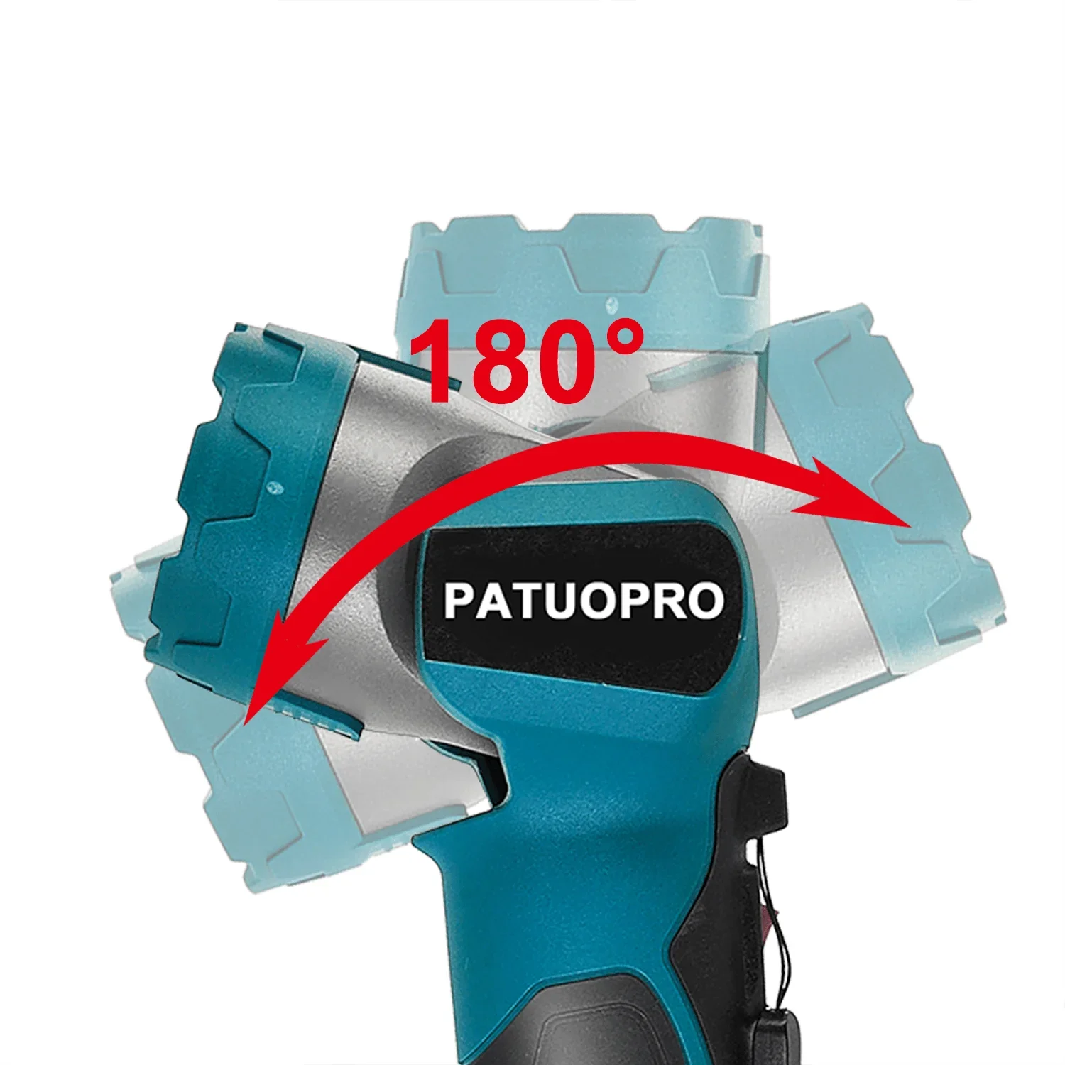 Portable Spotlight Adjustable LED Flashlight Charging Handheld Fit Makita 18V Battery(No Battery) For Outdoor Repair