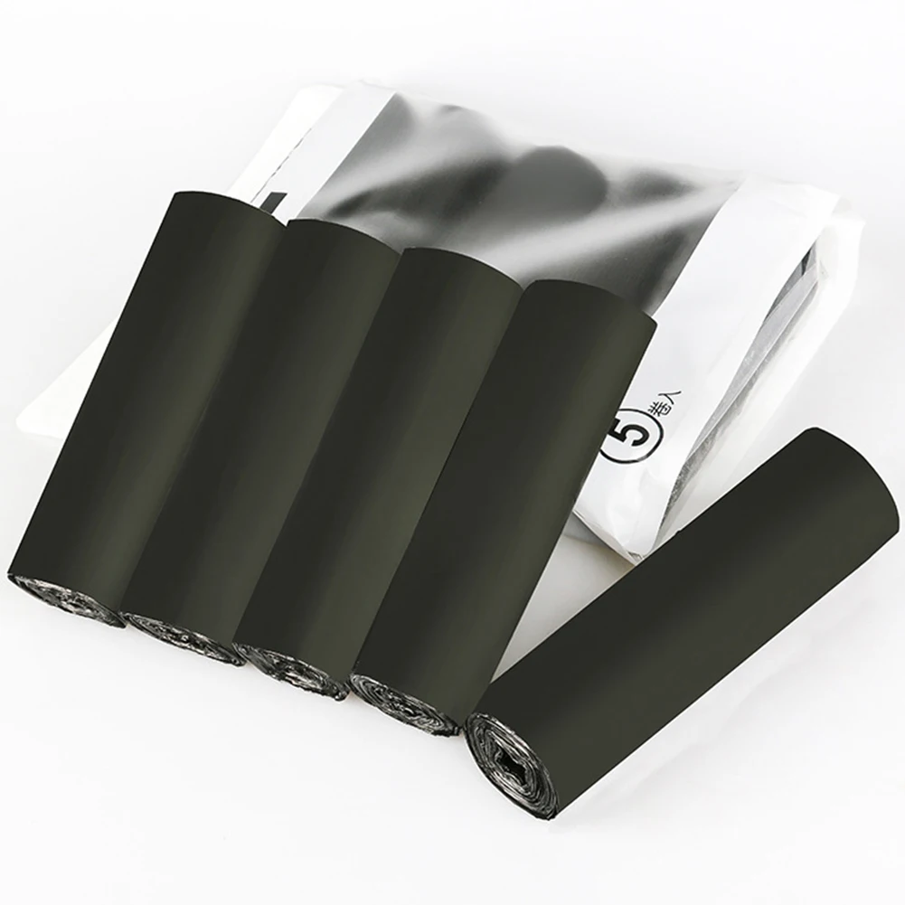 

5 Rolls Garbage Bags Portable Camping Festival Toilet Home Clean Composting Biodegradable Bag Temporary Toilet Bags Outdoor Tool